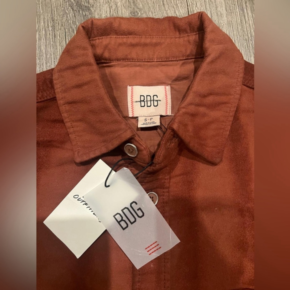 NWT Urban Outfitters BDG Aiden Chamois Sunwashed Shirt Jacket - Picture 4 of 4